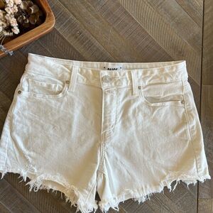 PAIGE Relaxed Jimmy Jimmy Denim Jean Shorts White